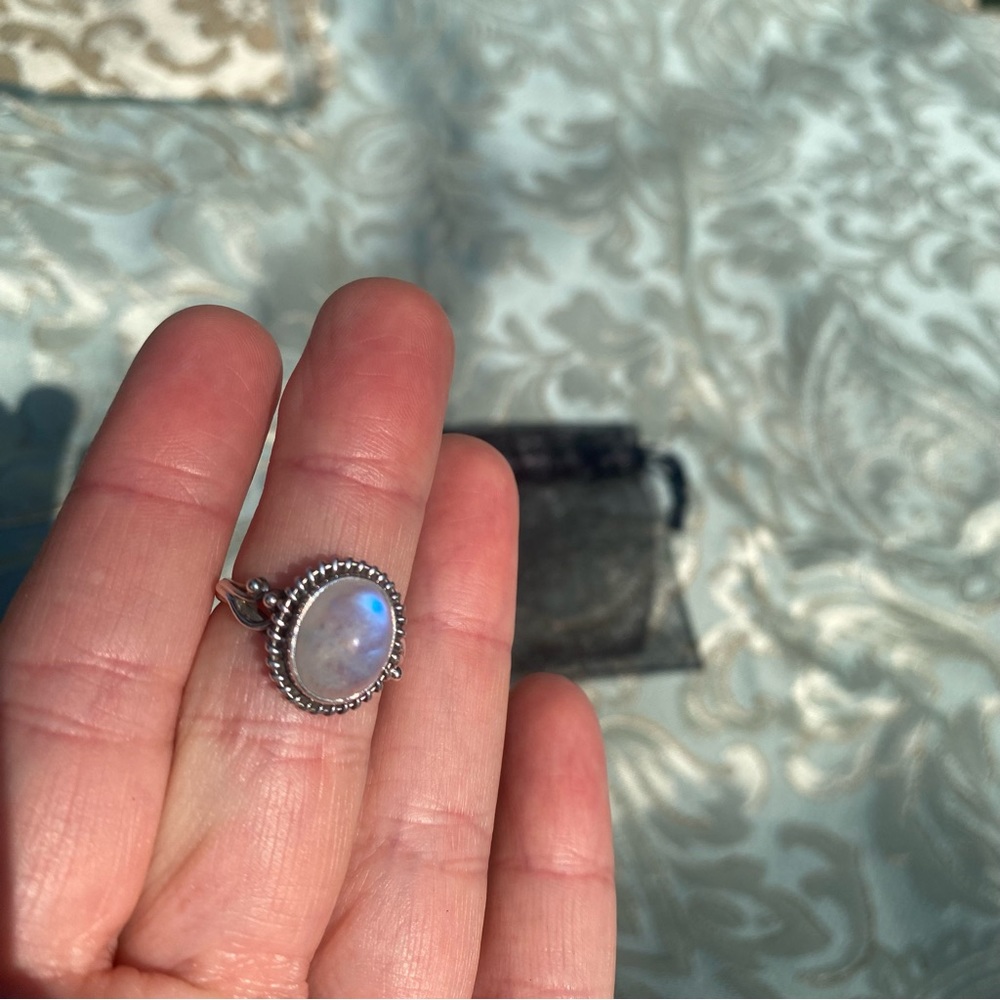 Sterling Silver Moon Stone Ring - image 8